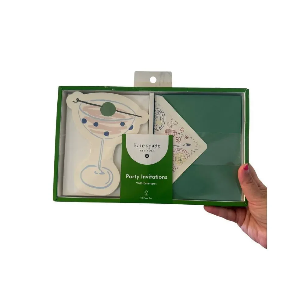 Kate Spade x Target Set of 10 Party Event Invitations with Envelopes